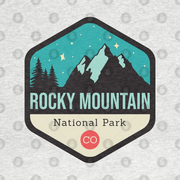 Rocky Mountains Park Badge by CloudWalkerDesigns